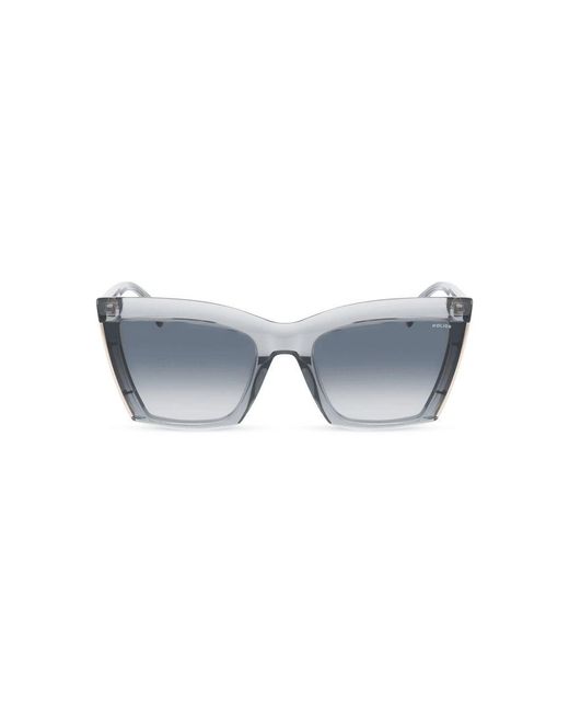 Police Metallic Gray Acetate Sunglasses