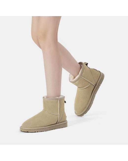 EverAu Australia Natural Ever Au Ostrich Leather Short Boots