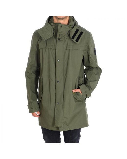 Strellson Green Parka Design Jacket Without Inner Lining And Detachable Hood 10005075 for men