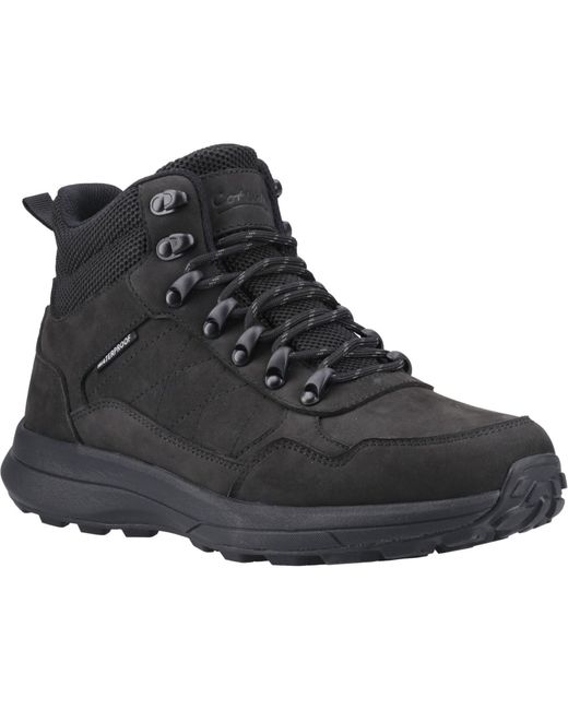 Cotswold Black Oddington Nubuck Hiking Boots for men
