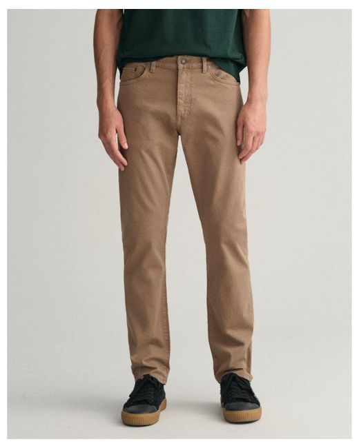 Gant Brown Regular Desert Jeans for men