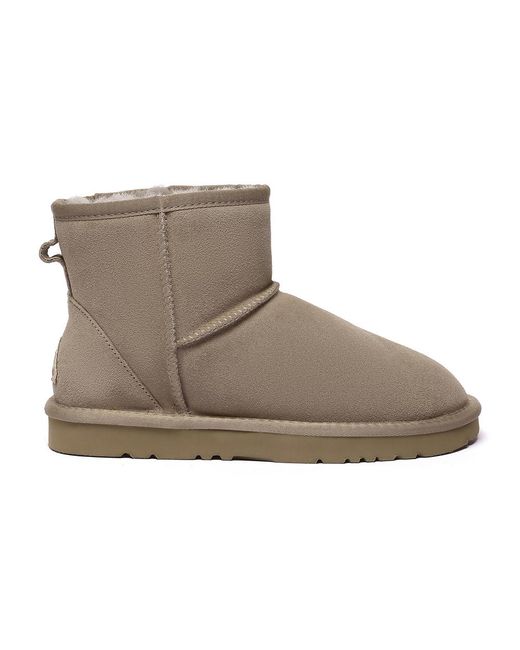 EverAu Australia Gray Ever Au Ostrich Leather Short Boots