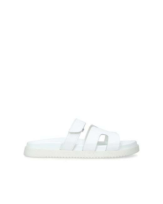 Steve Madden White Missile Sandals