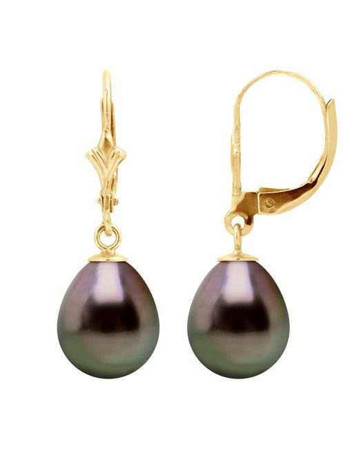 Diadema Metallic Earrings, And Real Tahitian Pearls