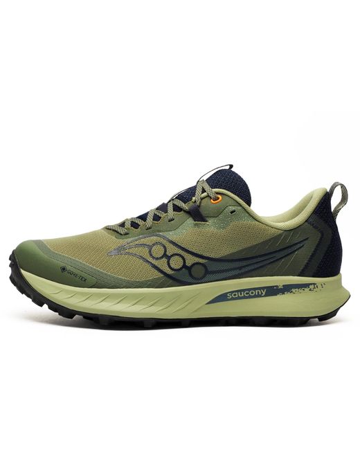 Saucony Green Peregrine 15 Gtx Gore-Tex Trail Running Shoes for men