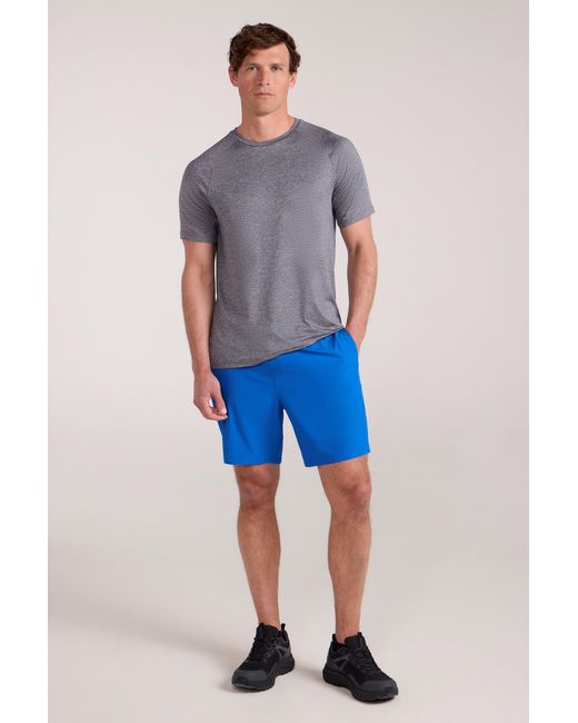 Mountain Warehouse Blue 'Hurdle' Running Shorts Quick Wicking Active Bottoms for men