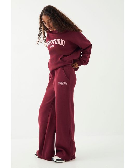 DSGN Studio Red Straight Leg Jogger