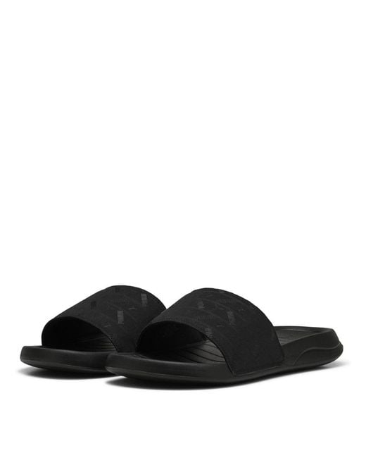 PUMA Black Popcat 20 Embedded Pool Sliders for men