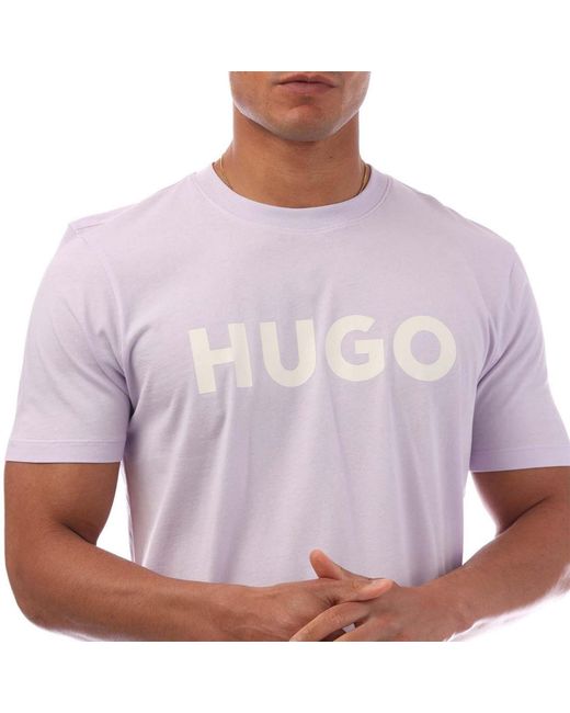 HUGO Purple T Shirt for men
