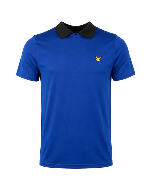 Lyle & Scott Blue Ventech Golf Polo Shirt for men