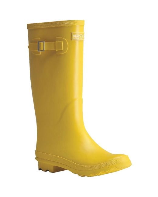 Regatta Yellow Lady Fairweather Ii Waterproof Wellingtons