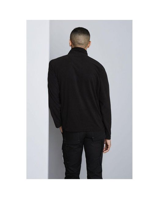 Regatta Blue Micro Zip Neck Fleece Top (170 Gsm) for men