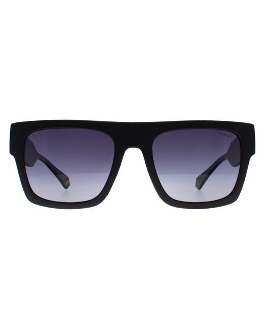 Polaroid Blue Rectangle Matte Gradient Polarized Pld 6224/S/X