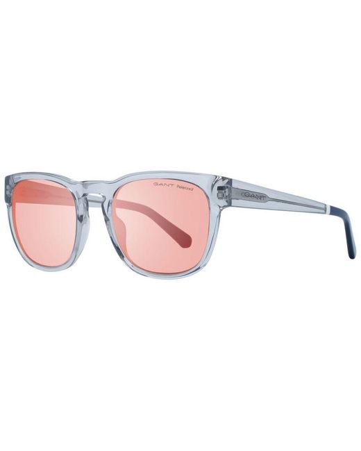 Gant Pink Square Sunglasses With Polarized Mirrored Lenses for men