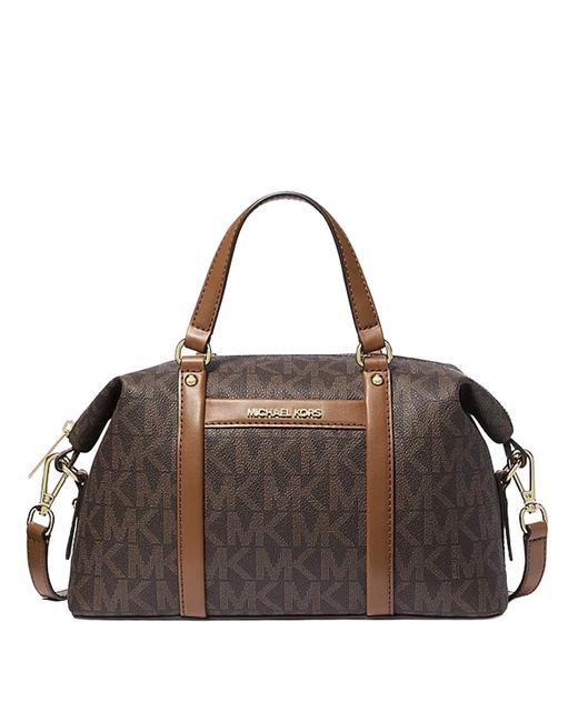 Michael Kors Brown Beck Satchel Bag With Removable Shoulder Strap 38H3Gkns1B