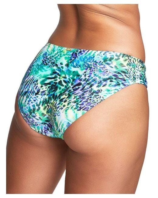 Panache Blue Cape Verde Gathered Bikini Brief
