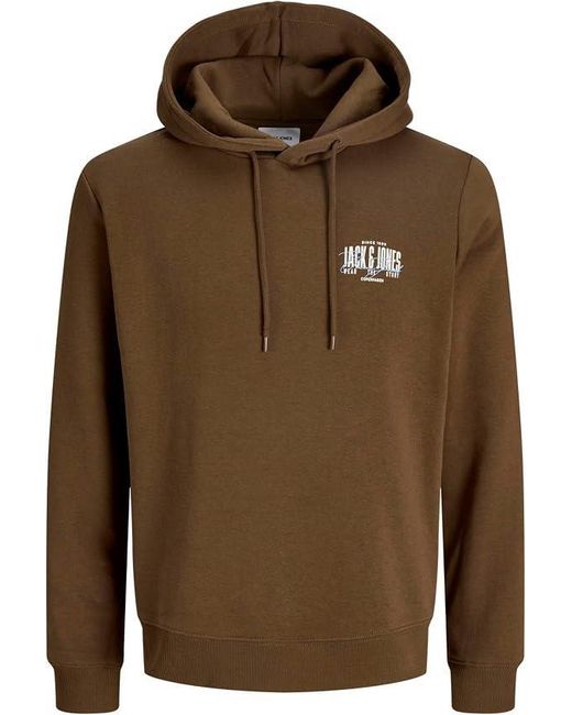 Jack & Jones Brown Hoodie Hooded Pullover for men