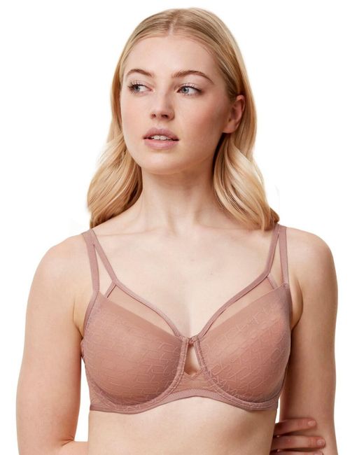 Triumph Pink Signature Sheer Minimiser Bra