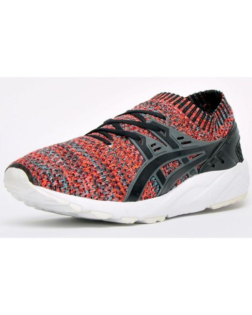 Asics Black Gel-Kayano Trainers Knit Multicoloured for men