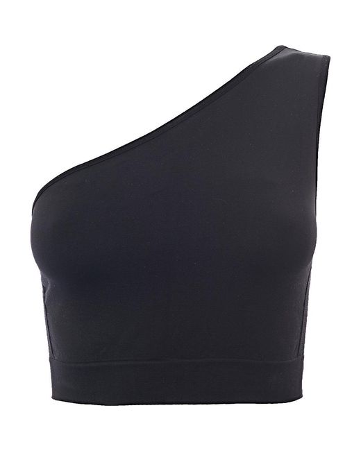 Rick Owens Blue Active Knit Athena One Shoulder Bra