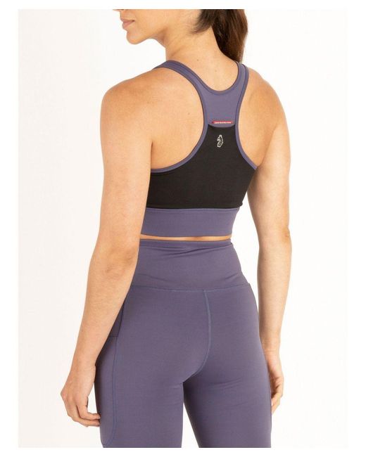 Luke 1977 Purple Spin Sports Bra