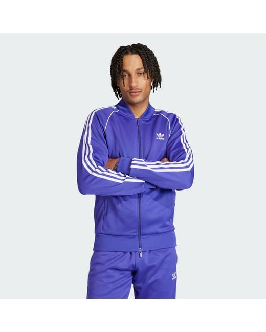 Adidas Originals Blue Adicolor Classics Sst Track Jacket for men