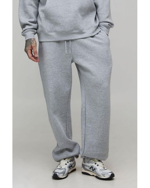 BoohooMAN Gray Tall Basic Oversized Joggers for men