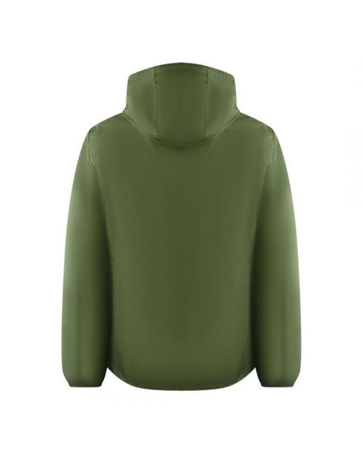 Aquascutum Green London Logo Army Active Windbreaker Jacket for men