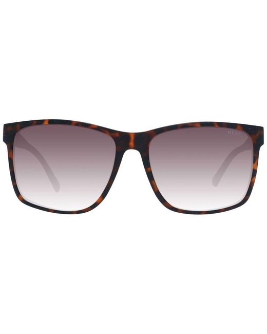 Guess Brown Square Sunglasses With Gradient Lenses for men