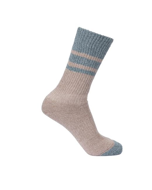 Trespass Gray Ladies Hadley Hiking Boot Socks (2 Pairs) (Spruce/Dark Cherry)