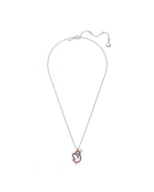 Swarovski Metallic 'Pop Swan' Base Metal Pendant