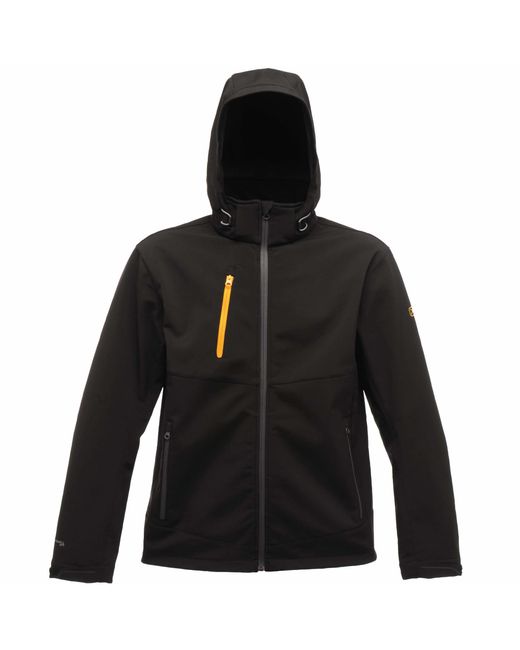 Regatta Black Dropzone 3 Layer Softshell Jacket for men