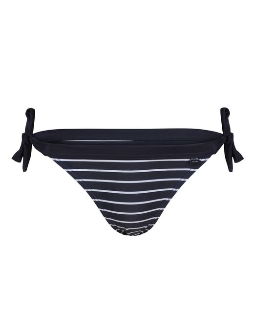 Regatta Flavia String Gestreept Bikinibroekje (marine / Wit) in het Blue