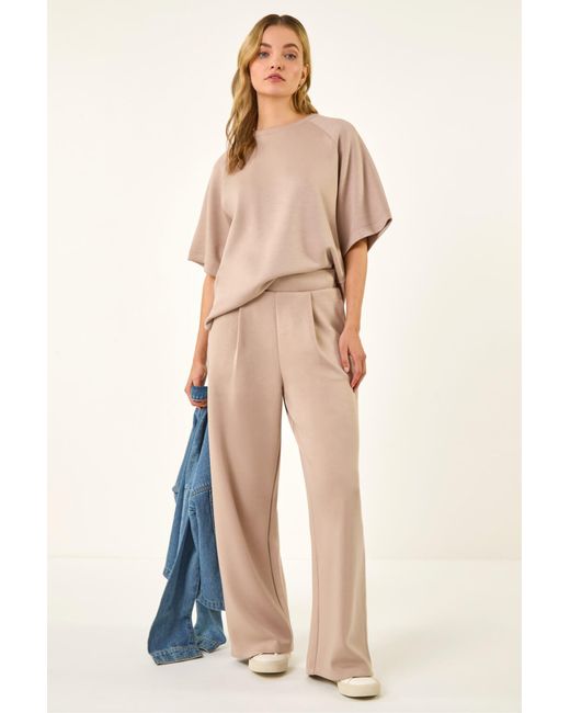 D.u.s.k Blue Soft Wide Leg Stretch Trouser