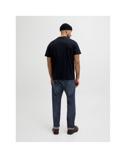 Jack & Jones Blue And Relaxed Fit Five Pocket Jeans for men
