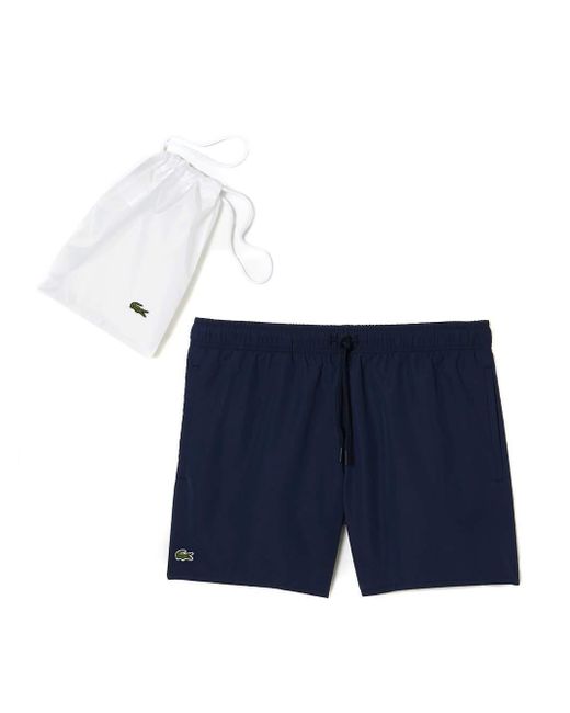 Lacoste Blue Light Quick-Dry Swim Shorts for men