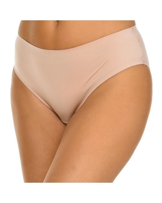 Dim Natural Seamless Marbled Effect Panties 007Yg