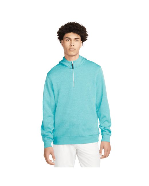 Nike Blue Dri-Fit Golf Hoodie (Ocean Bliss/Baltic/Brushed) for men