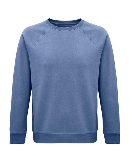 Sol's Blue Adult Space Organic Raglan Sweatshirt