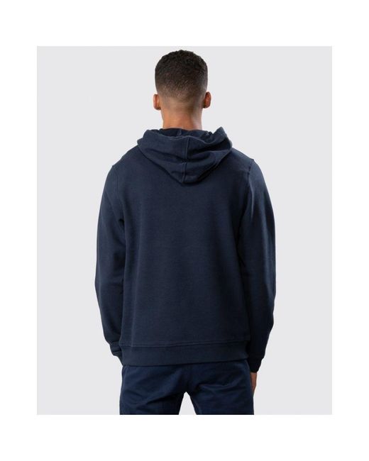 Belstaff Blue Pullover Logo Patch Hoodie for men