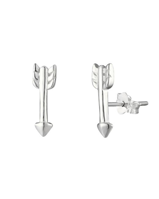 The Jewellery Stockroom Metallic Sterling Arrow Stud Earrings