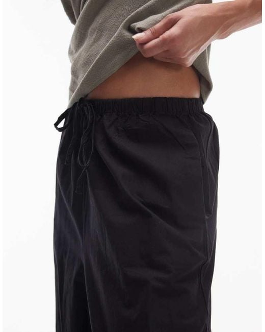 Rhythm Black Posie Gathered Trousers