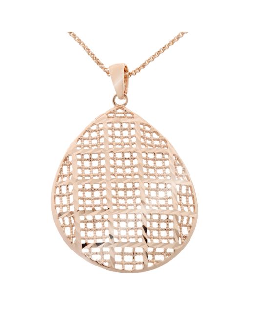 Orphelia Metallic 'Pina' 925 Sterling Chain With Pendant