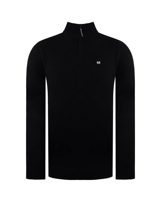 Weekend Offender Black Vandium Sweater Cotton for men