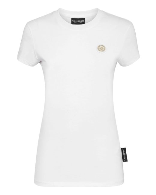 Philipp Plein T-shirt Ronde Hals Statement in het White voor heren