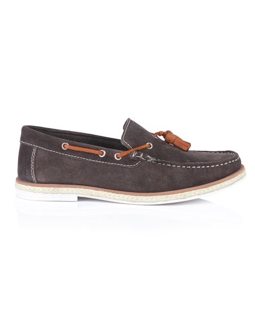Silver Street London Brown Milford Loafers for men