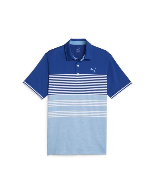 PUMA Blue Mattr Track Golf Polo Shirt for men