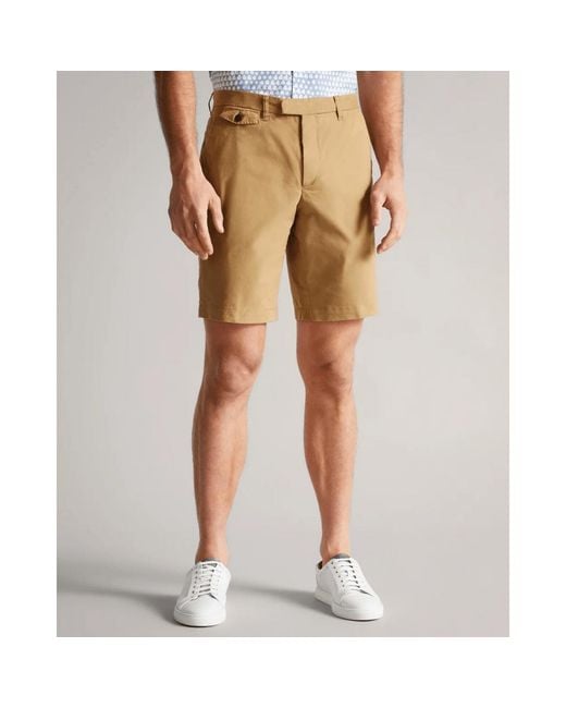 Ted Baker Natural Ashfrd Chino Shorts for men