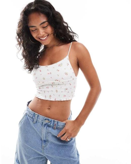 Cotton On Blue Chloe Shirred Cami