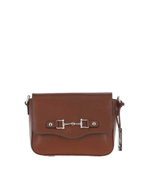 Ashwood Leather Brown Flap Over Real Crossbody Bag